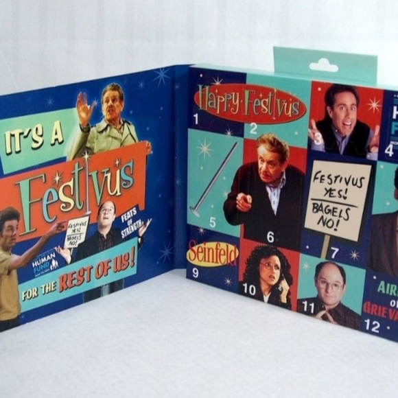 Seinfeld Socks Men's Collectors Edition 12 Days Of Chirstmas Gift Boxed - Picture 3 of 4